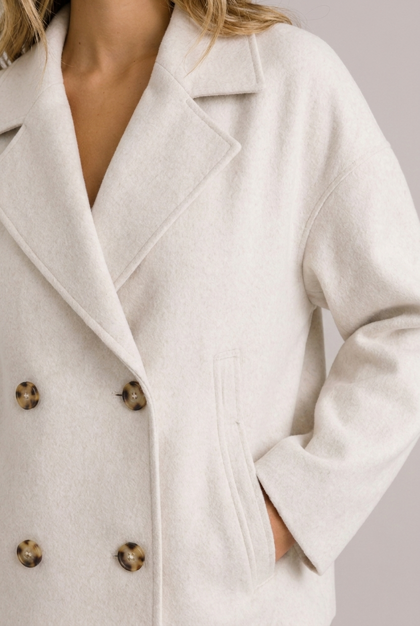 Structured Cropped Tailored Lapel Blazer Jacket Women