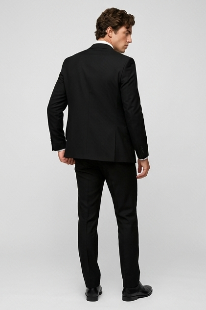 Slim Fit Three Piece Suit With Waistcoat Men