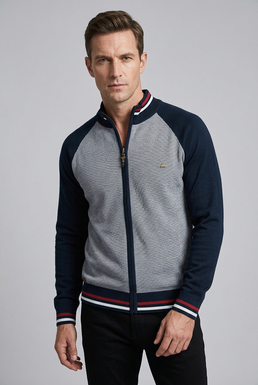Slim Fit Comfortable Full Zip Vest Men