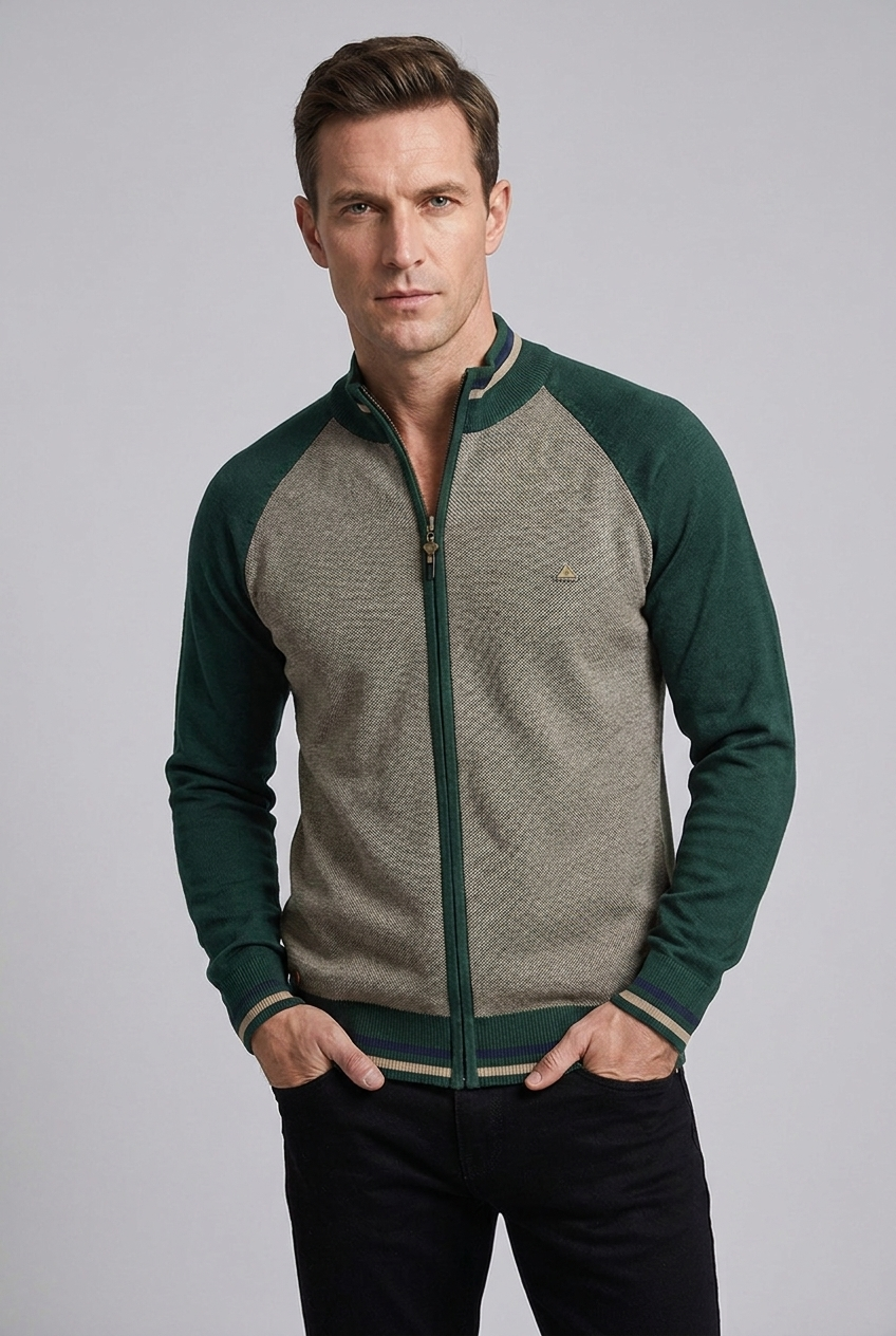 Slim Fit Comfortable Full Zip Vest Men