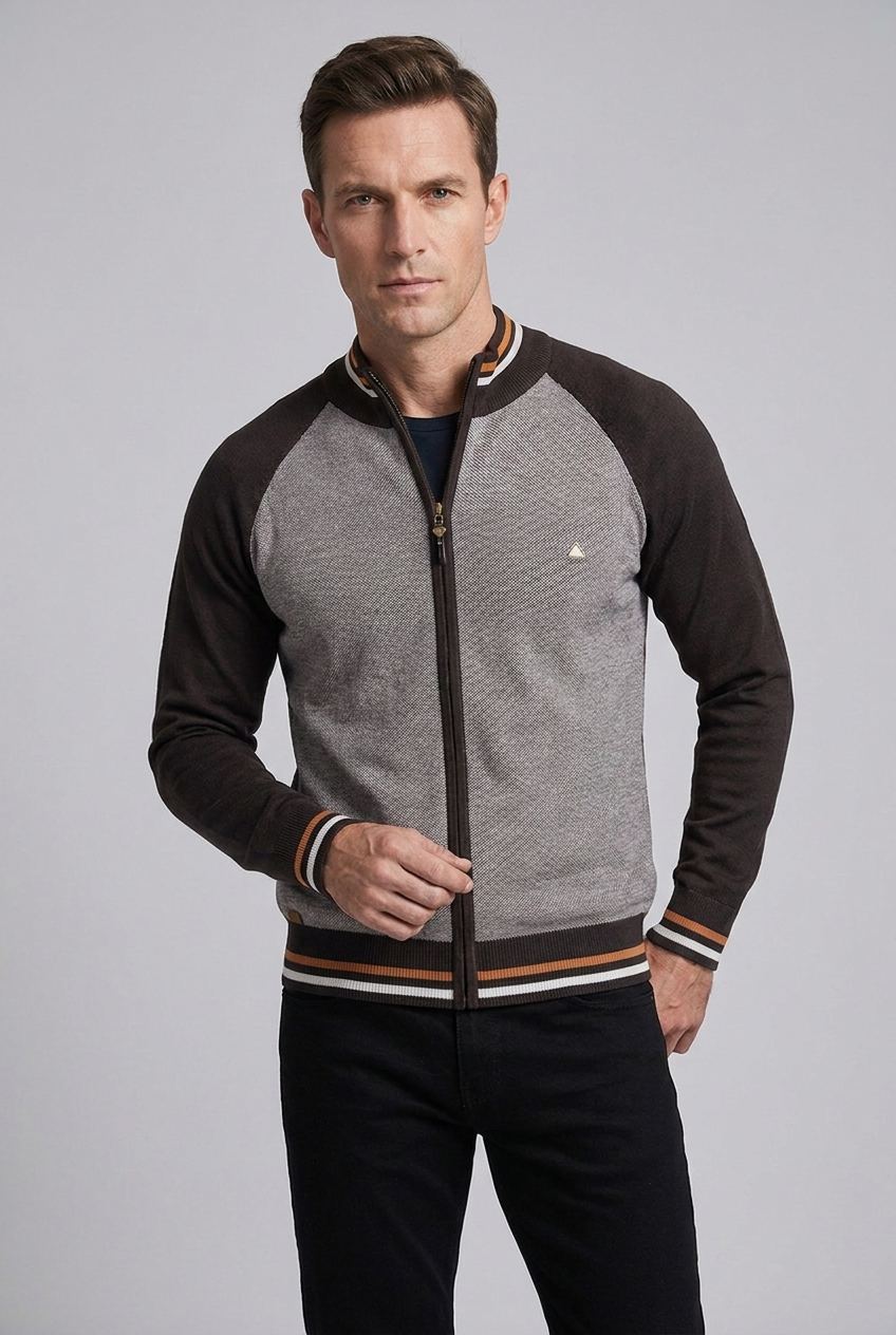Slim Fit Comfortable Full Zip Vest Men