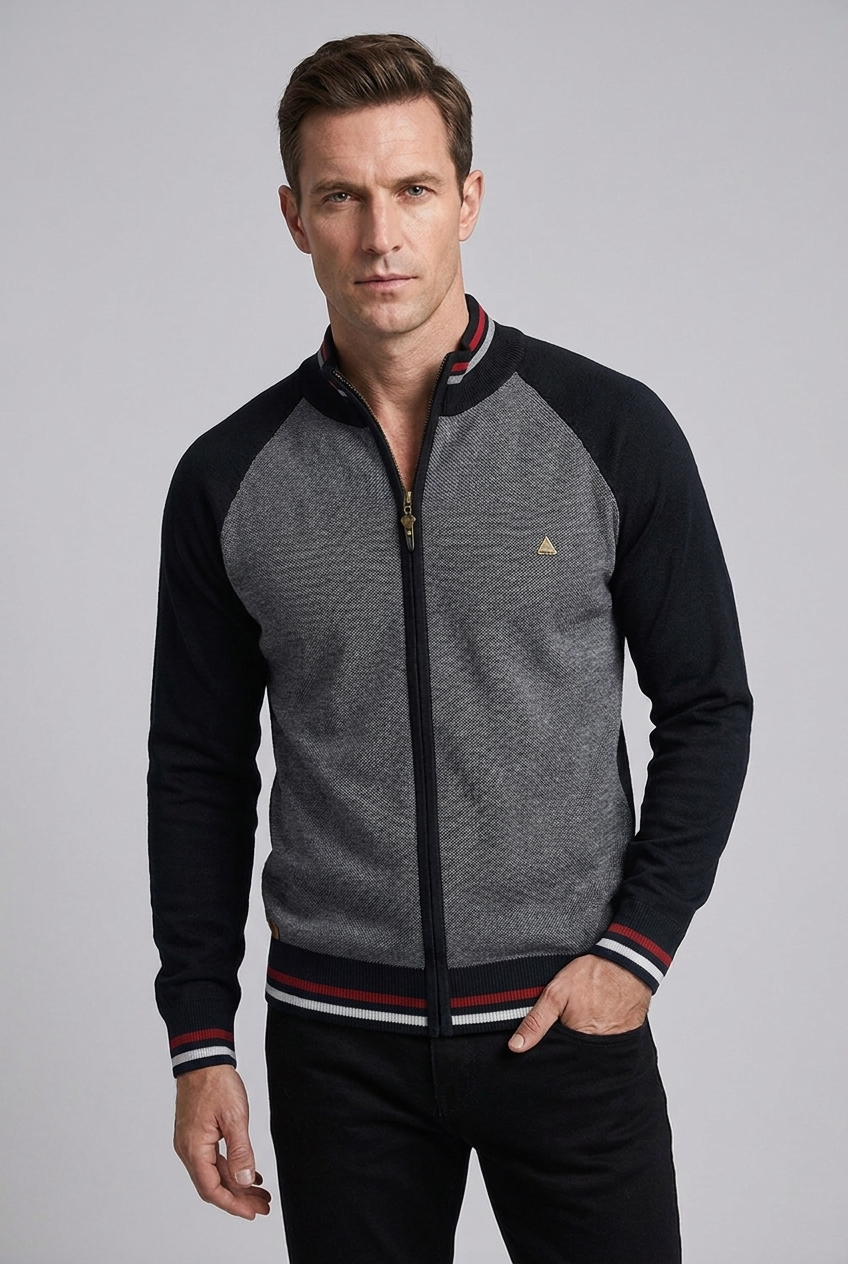 Slim Fit Comfortable Full Zip Vest Men