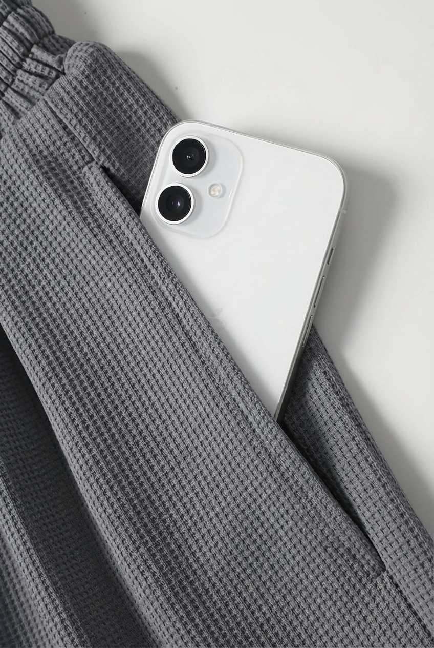 Men’s Waffle Knit Style Lounge Two Piece – Comfortable Casual T-Shirt and Shorts Set