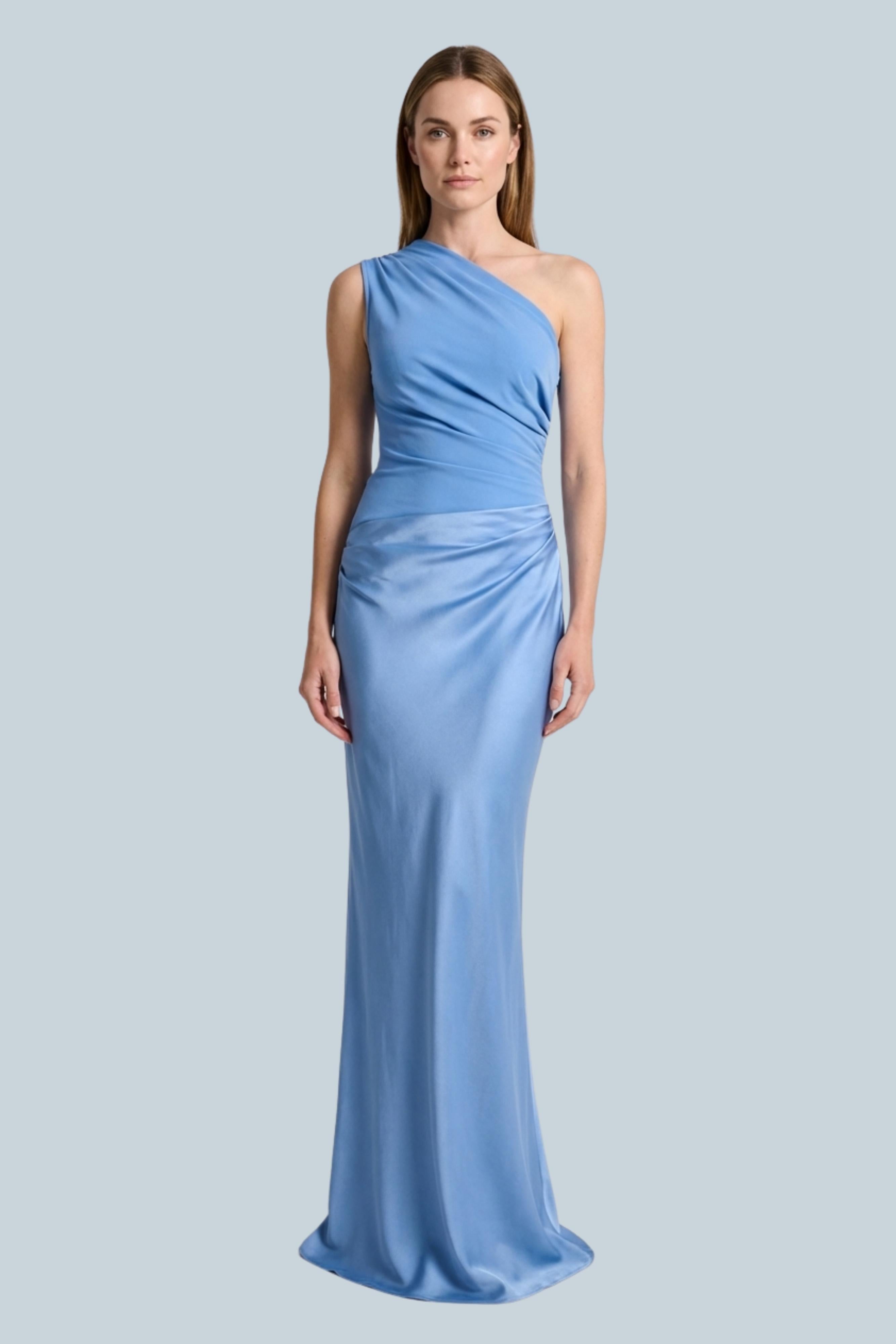 Women’s Elegant One Shoulder Occasion Maxi Dress