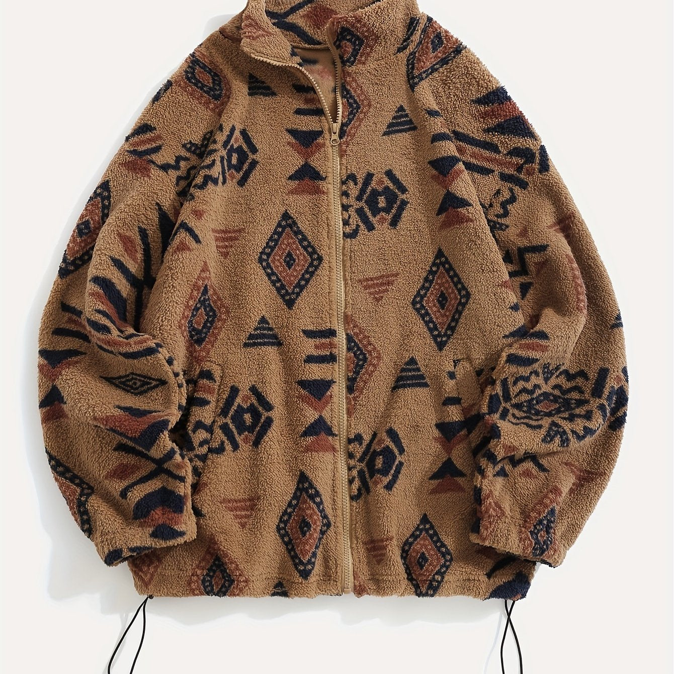 Men’s Retro Knit Zip-Up Jacket