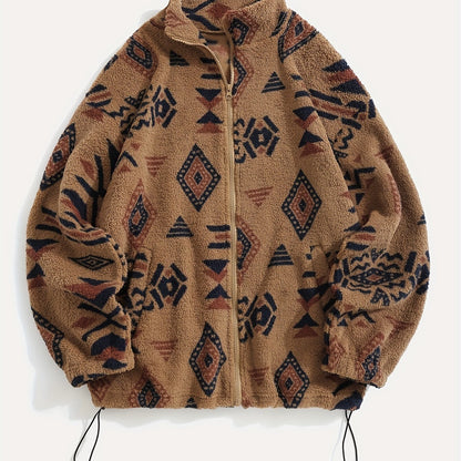 Men’s Retro Knit Zip-Up Jacket