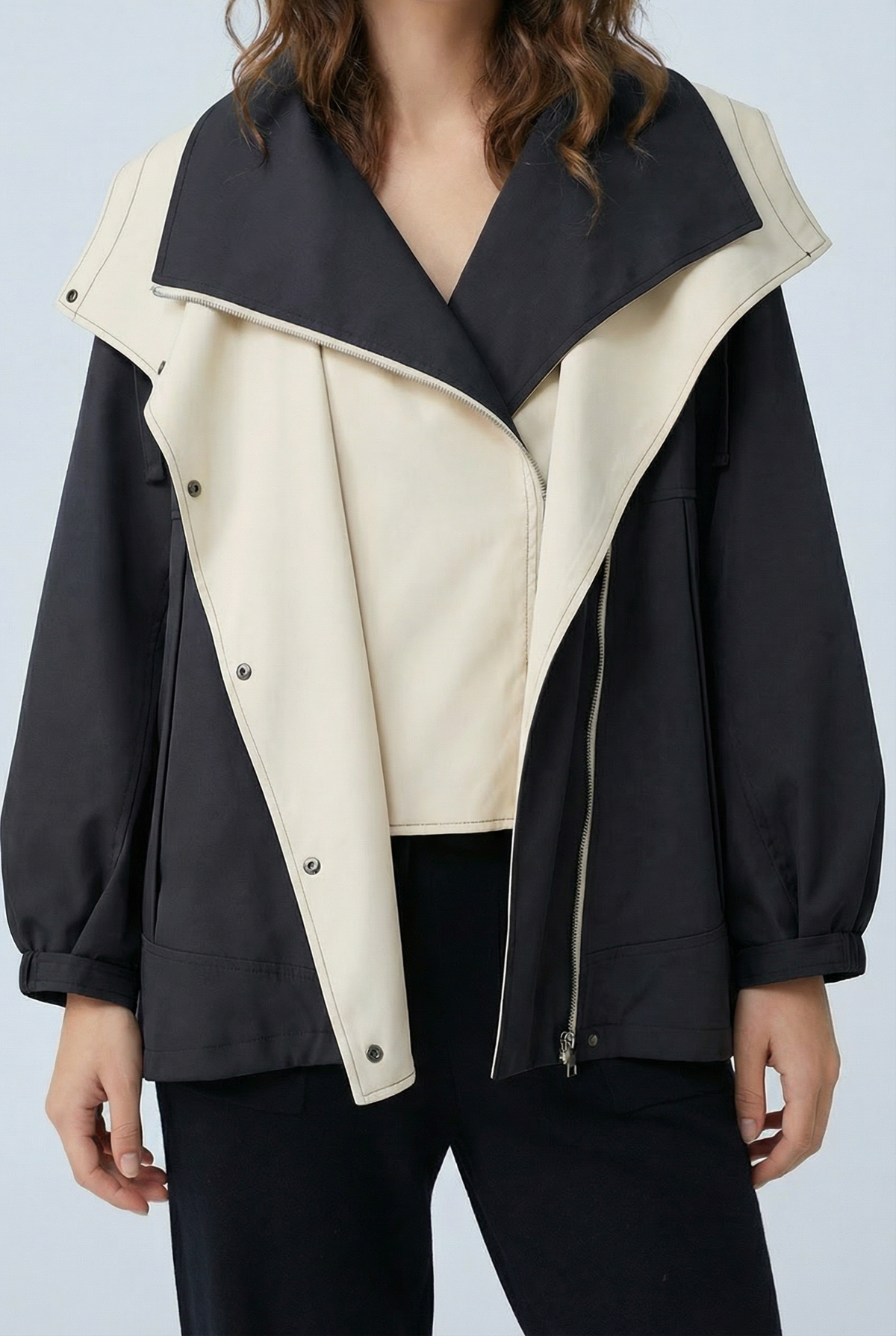 Women's Double-Layer Windbreaker Jacket
