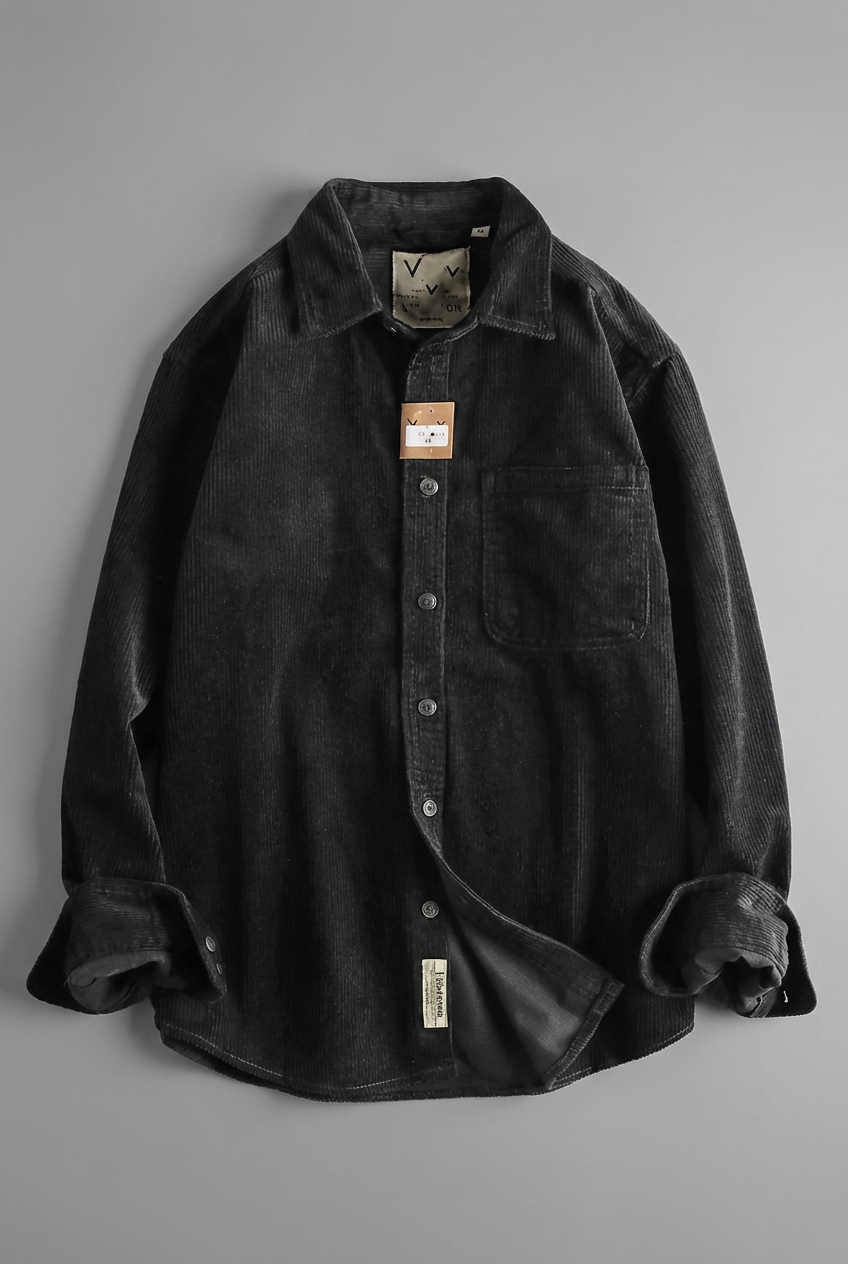 Men's Corduroy Overshirt – Textured Finish, Reinforced Seams & Easy Layering