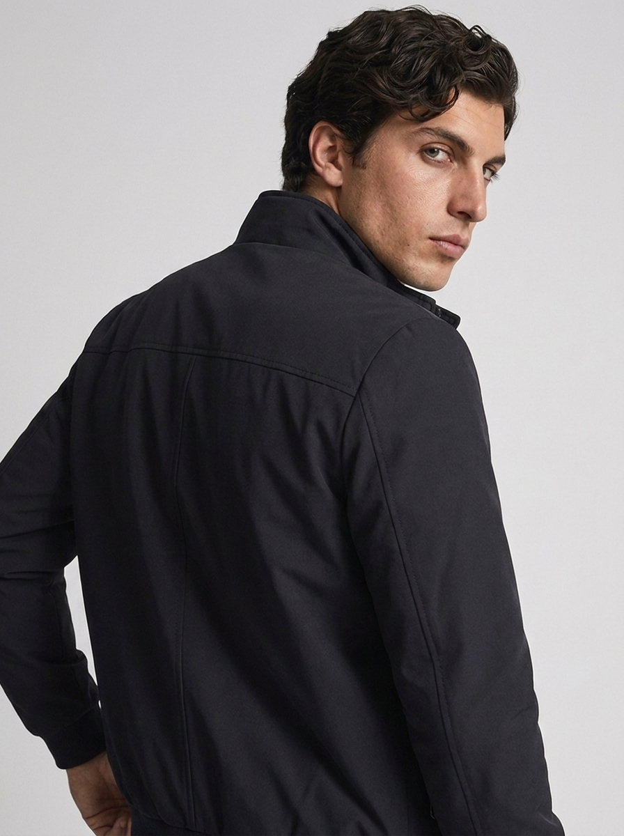 Men’s Lightweight Fleece Lining Bomber Jacket