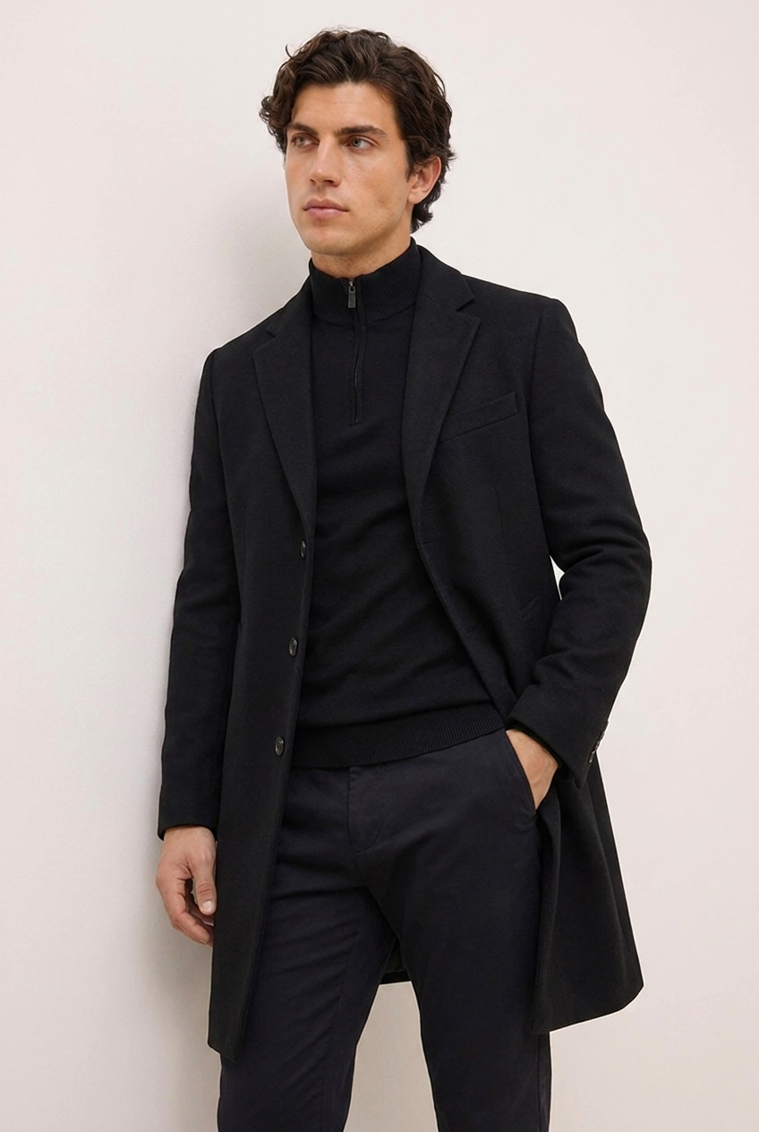 Men’s Classic Wool Style Overcoat