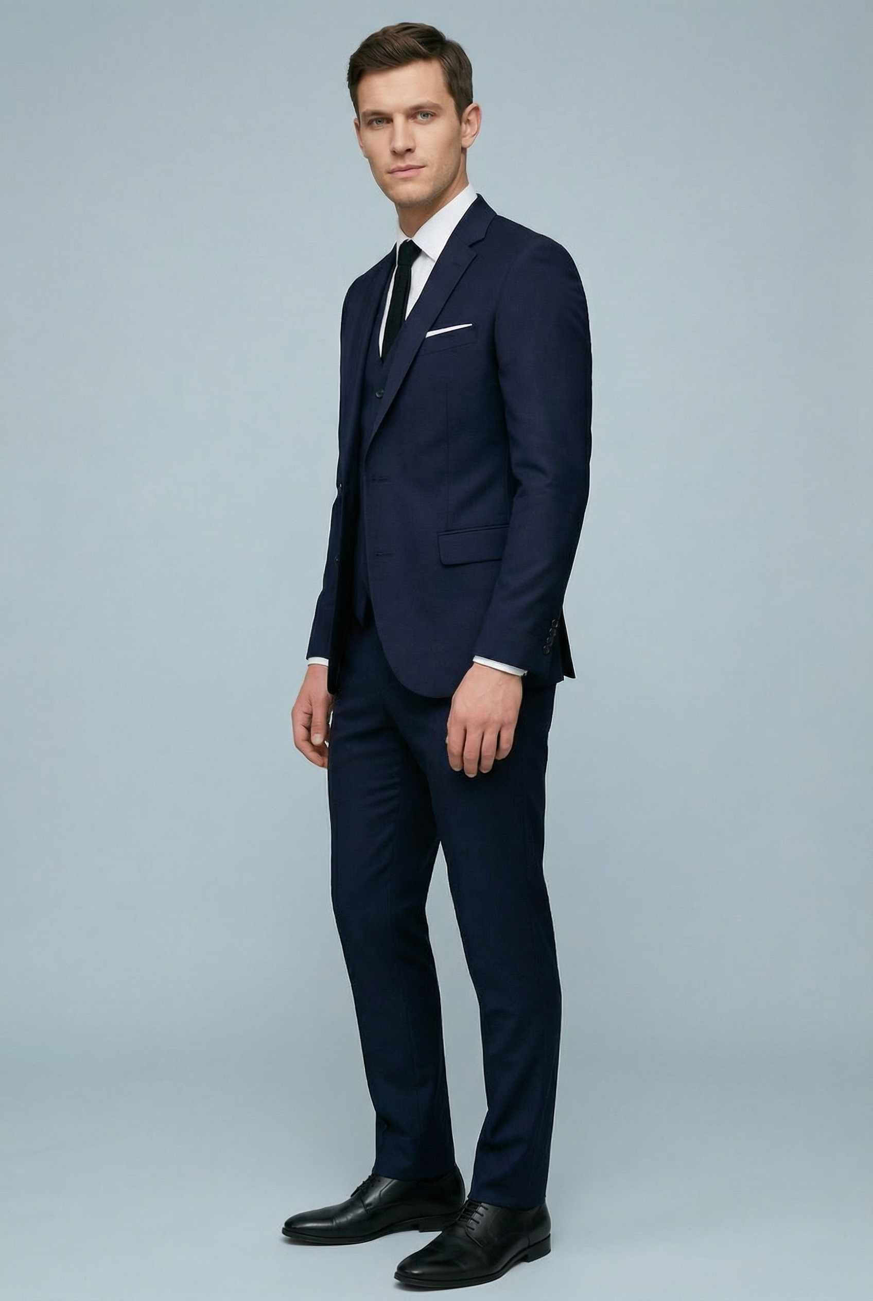 Men's Classic Formal Slim Fit 3-Piece Suit - Single Breasted