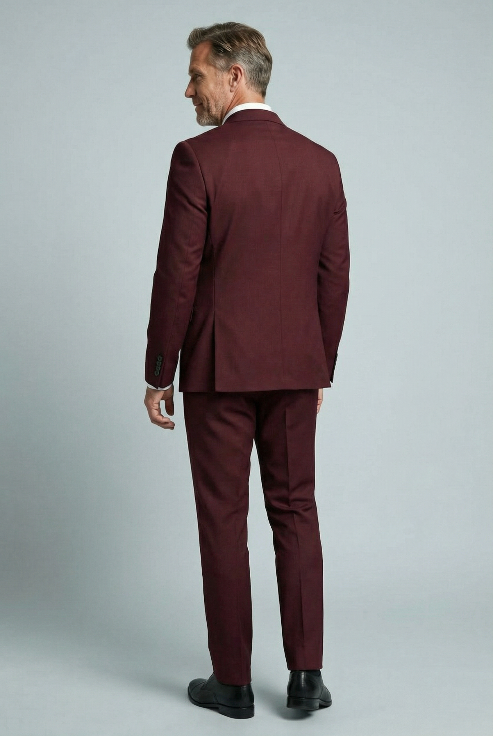 Men’s Tailored Slim Fit Suit – Two-Piece Formal Set Business Wear