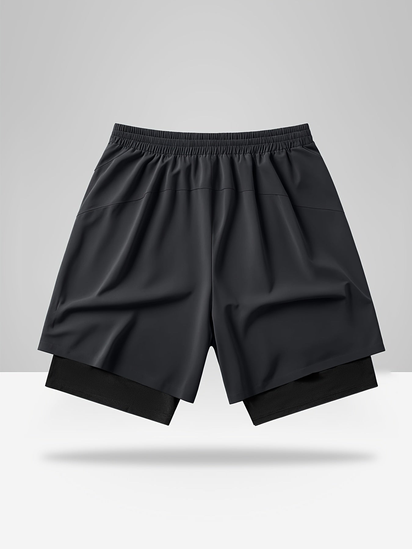 Men’s 2-In-1 Training Shorts – Lightweight Gym Shorts with Built-In Compression Liner