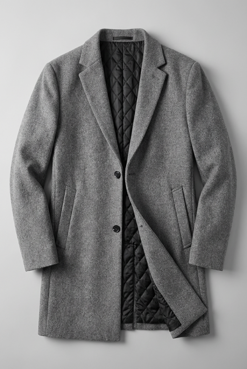 Men’s Classic Long Wool Style Chic Overcoat