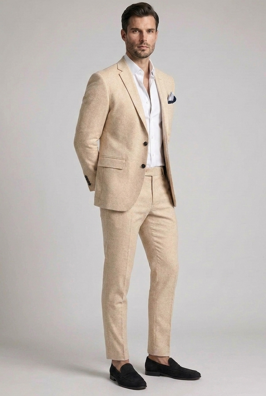 Casual Two-Piece Comfortable Business Suit Men