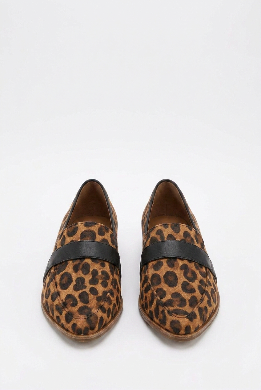 Suede Style Pointed Toe Warm Loafers Women