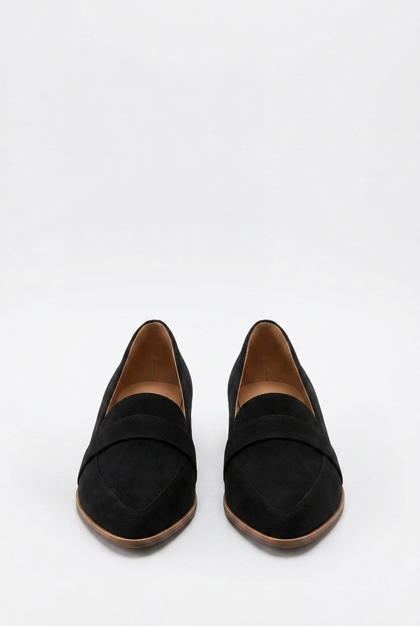 Suede Style Pointed Toe Warm Loafers Women