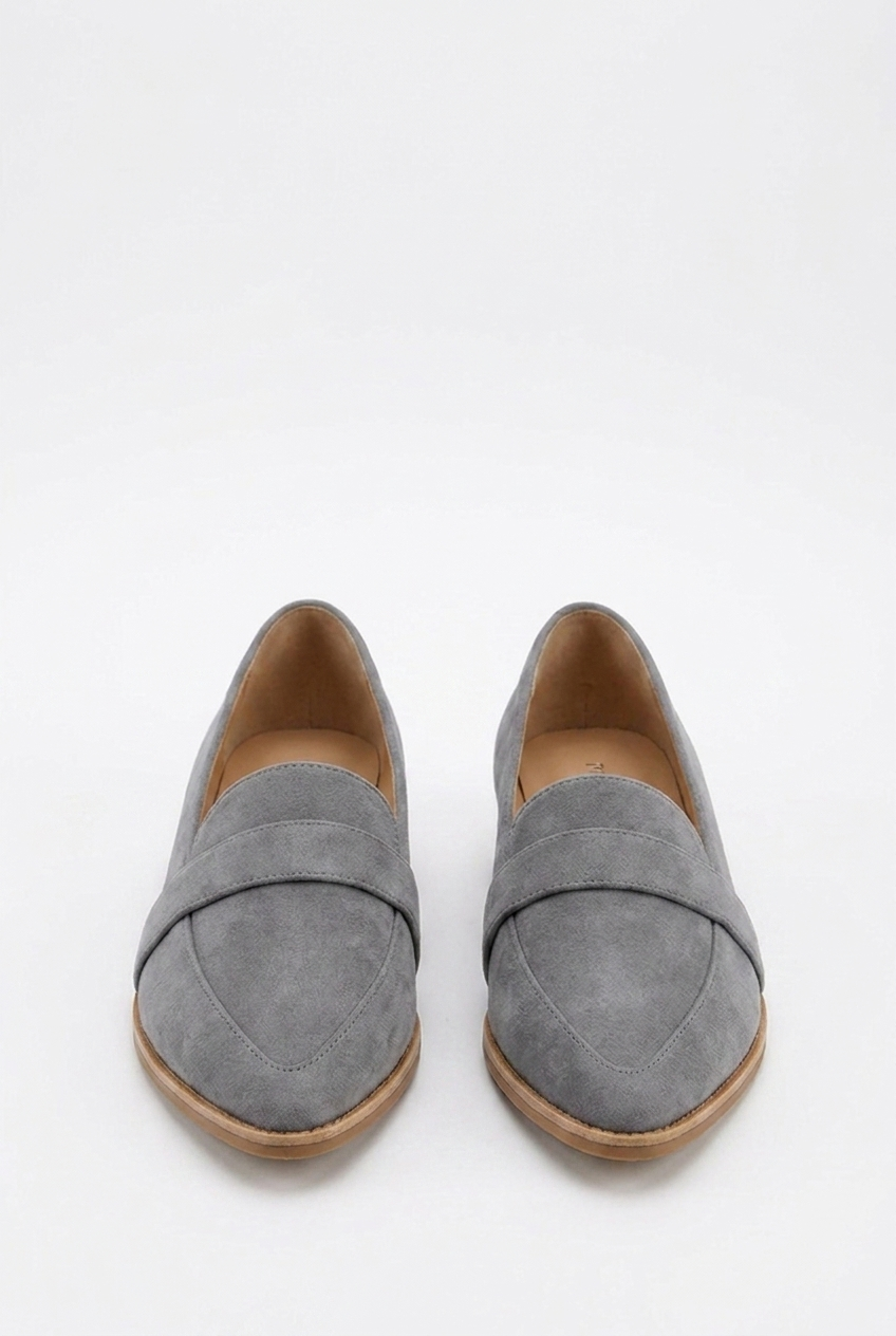 Suede Style Pointed Toe Warm Loafers Women