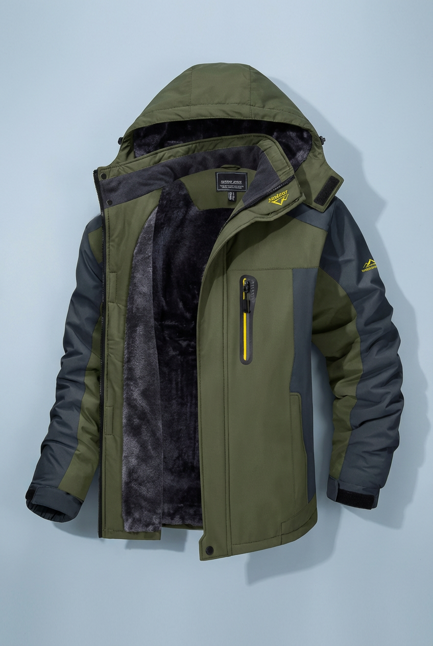 Men’s Insulated Waterproof Outdoor Fleece Jacket