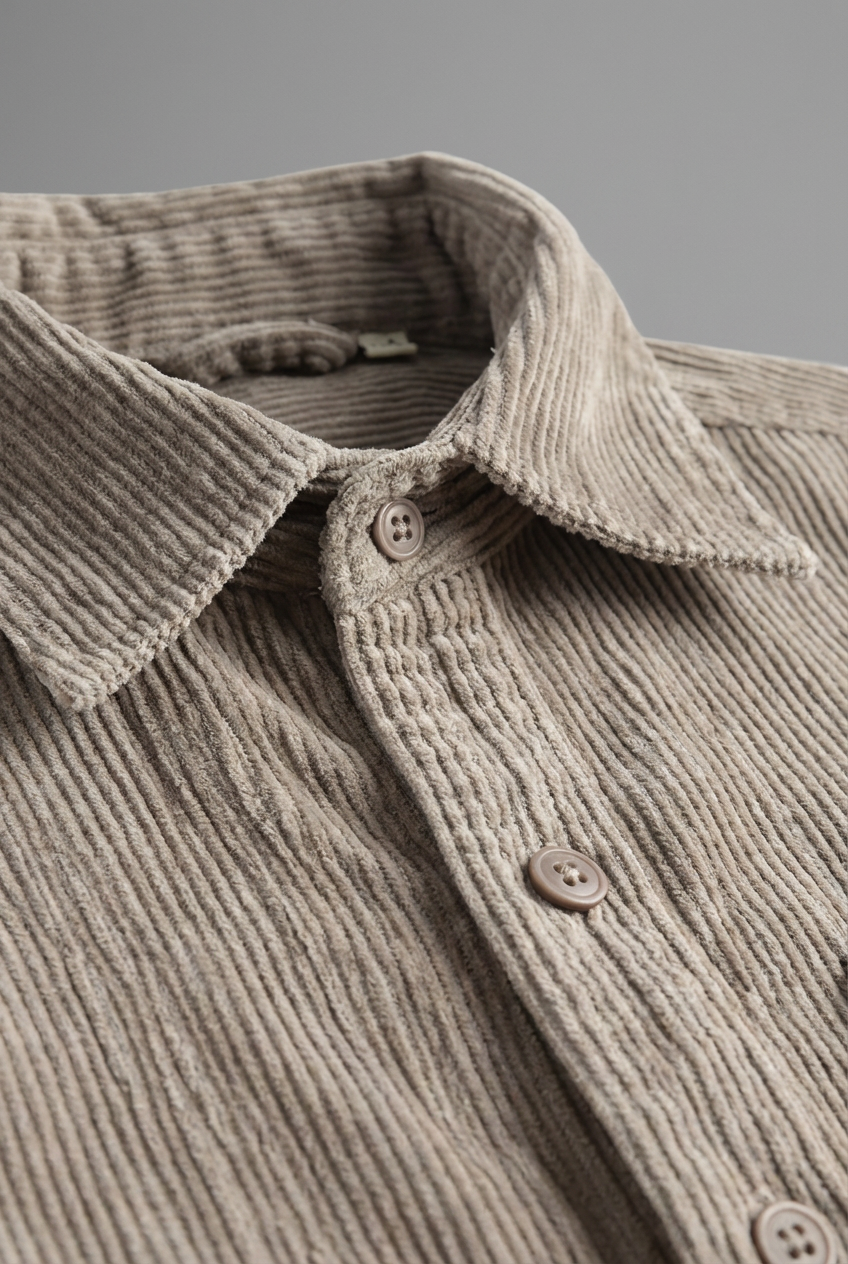 Men's Corduroy Overshirt – Textured Finish, Reinforced Seams & Easy Layering