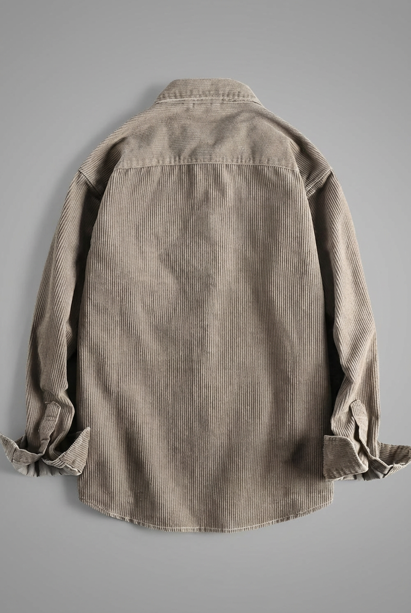 Men's Corduroy Overshirt – Textured Finish, Reinforced Seams & Easy Layering