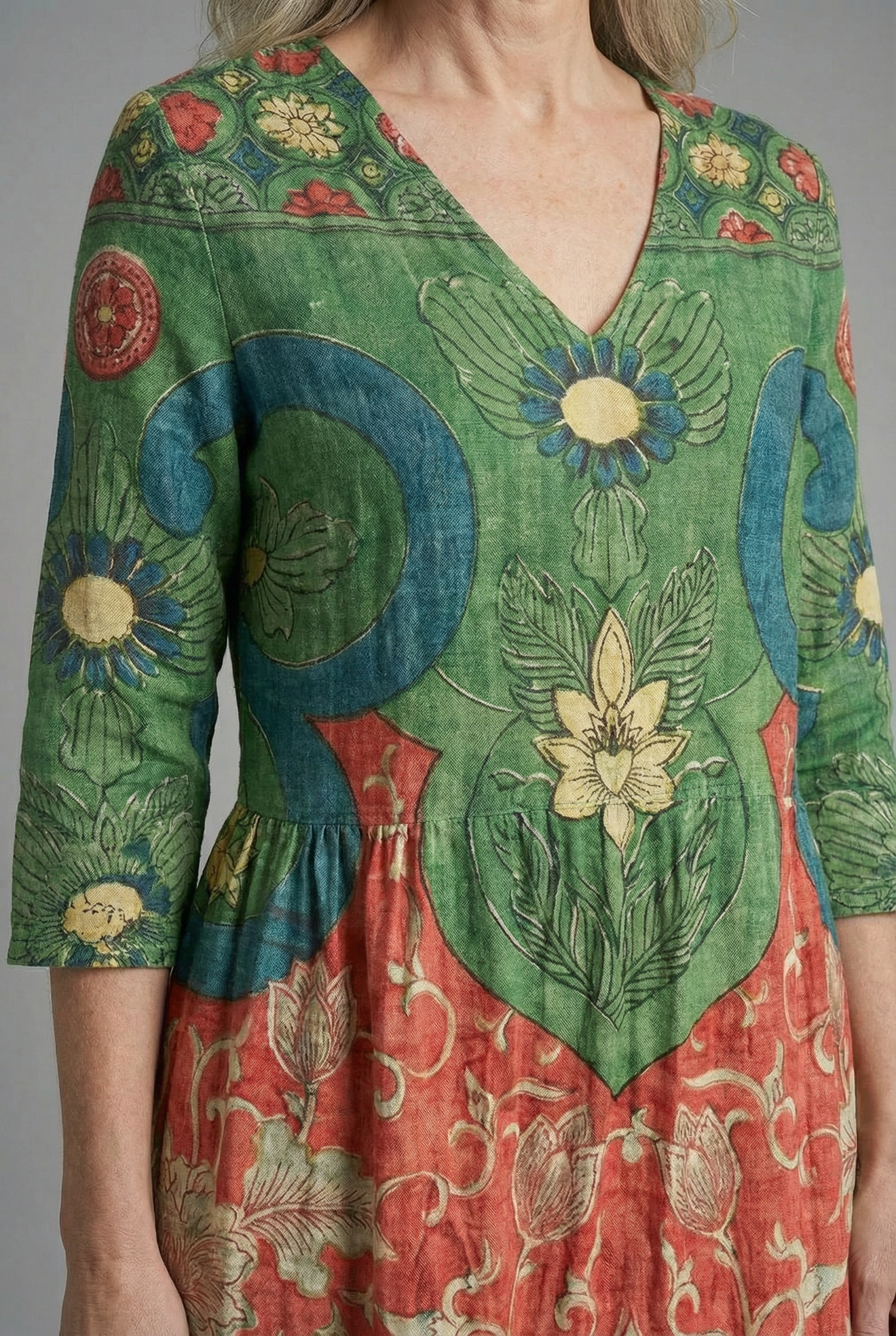 Women’s Comfortable A-Line Modest Boho Maxi Dress