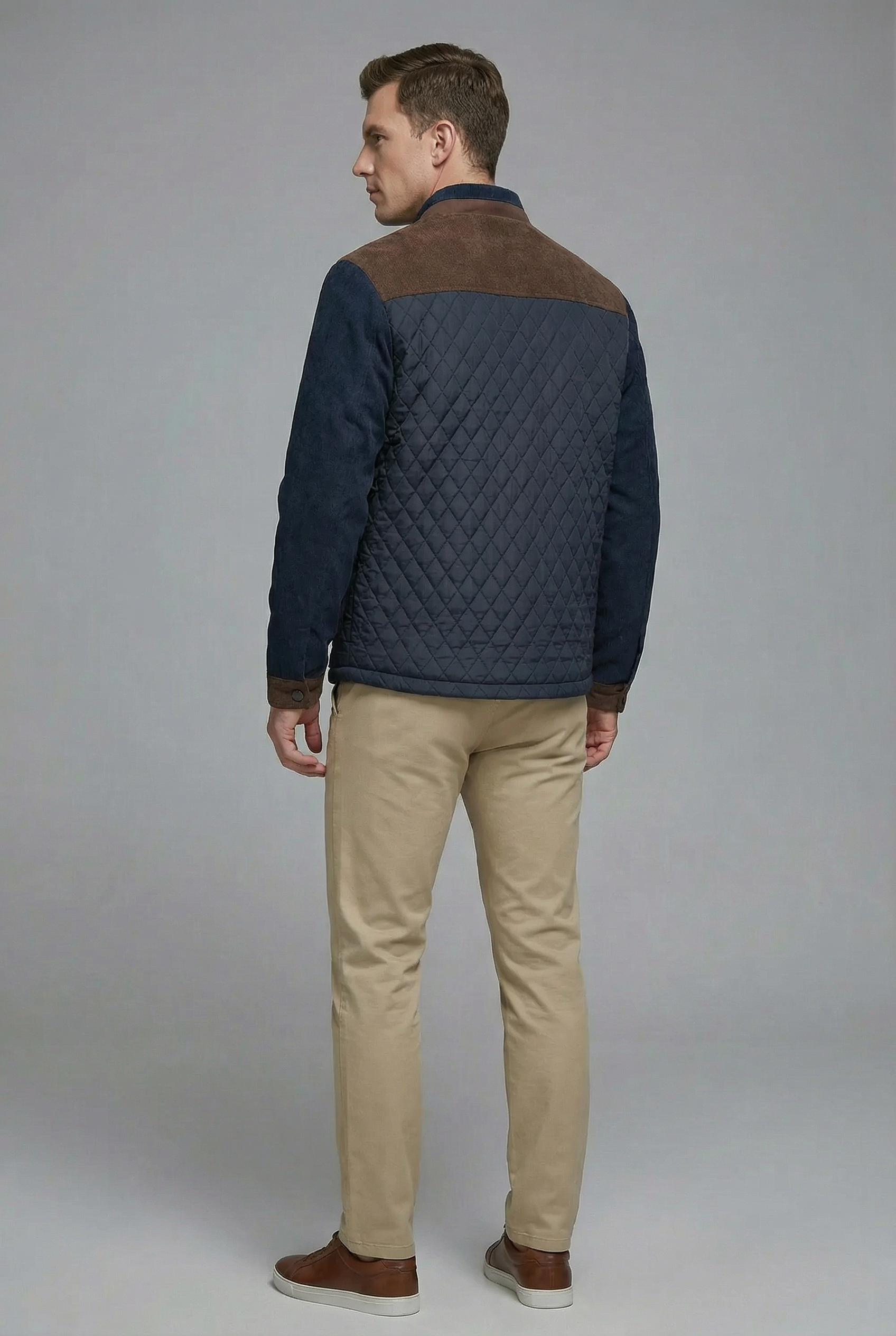 Men’s Spring Jacket Lightweight Quilted Casual Outerwear