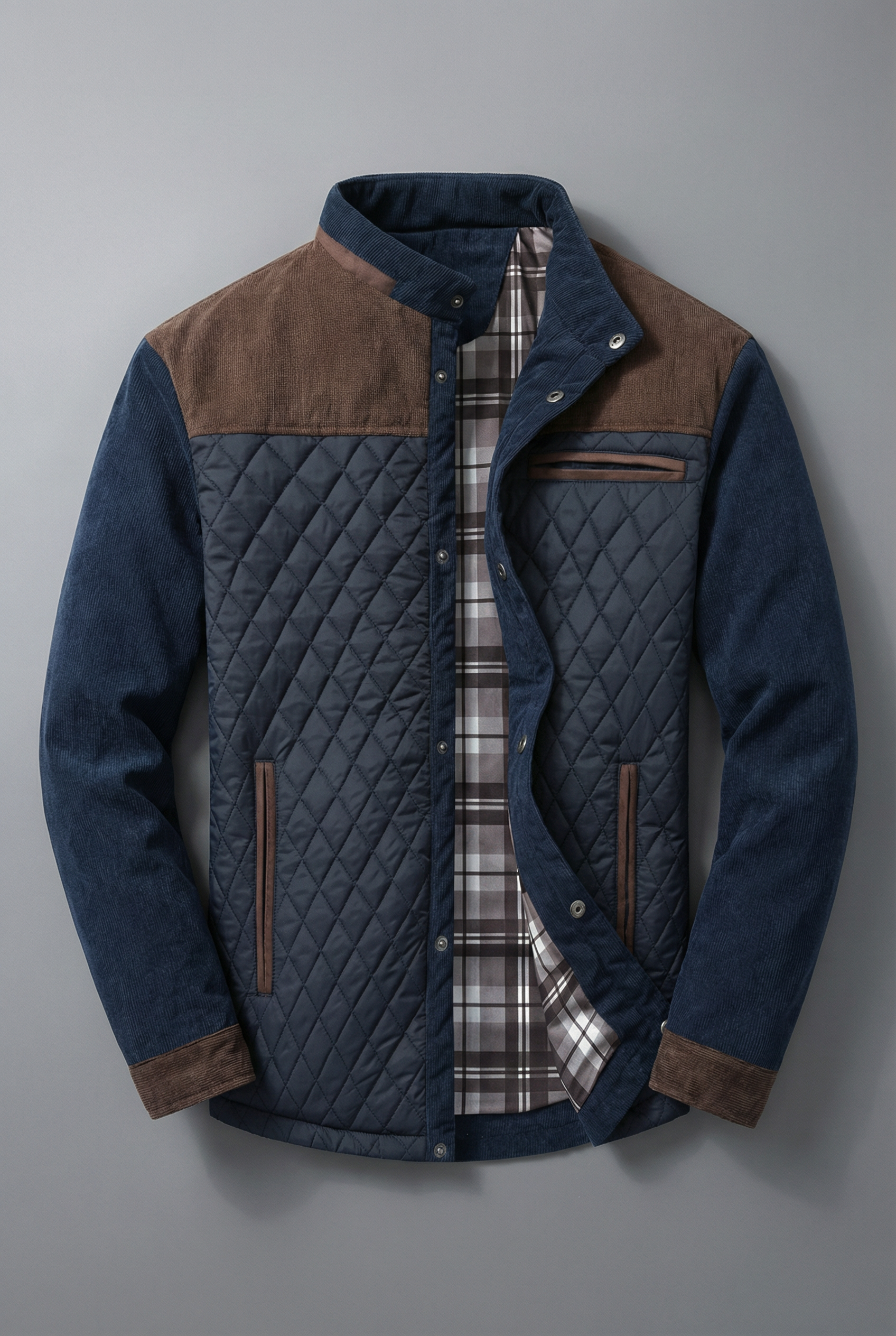 Men’s Spring Jacket Lightweight Quilted Casual Outerwear