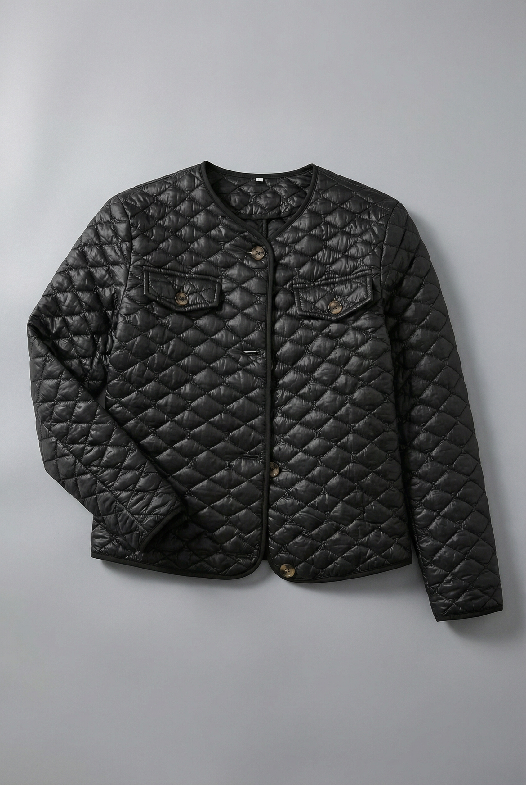 Women’s short Quilted Jacket – Lightweight Tailored Smart Casual Outerwear