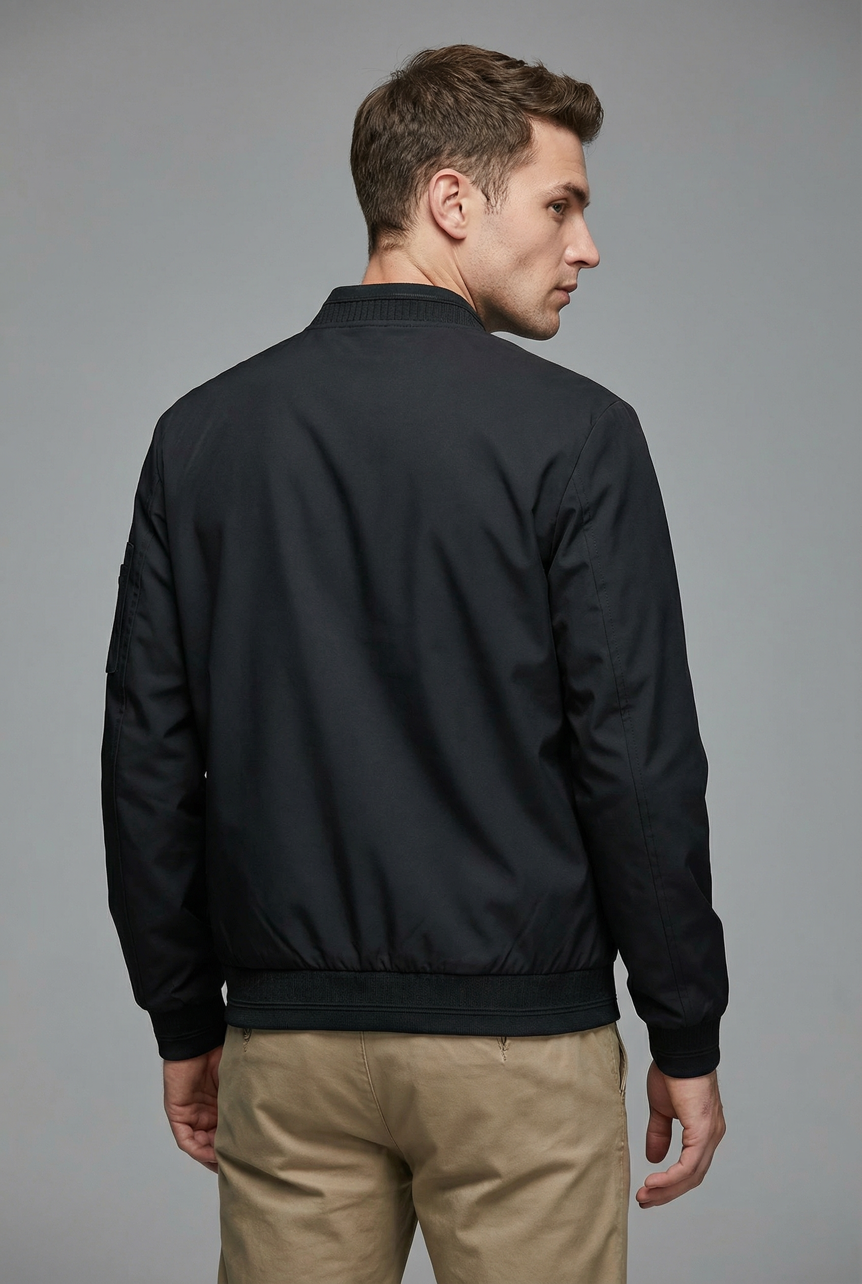 Men’s Spring Lightweight Jacket Bomber Baseball Collar