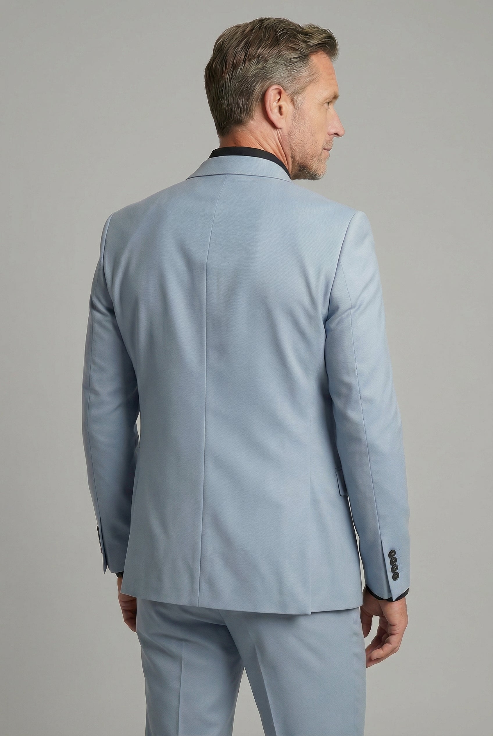 Men’s Tailored Slim Fit Suit – Two-Piece Formal Set Business Wear