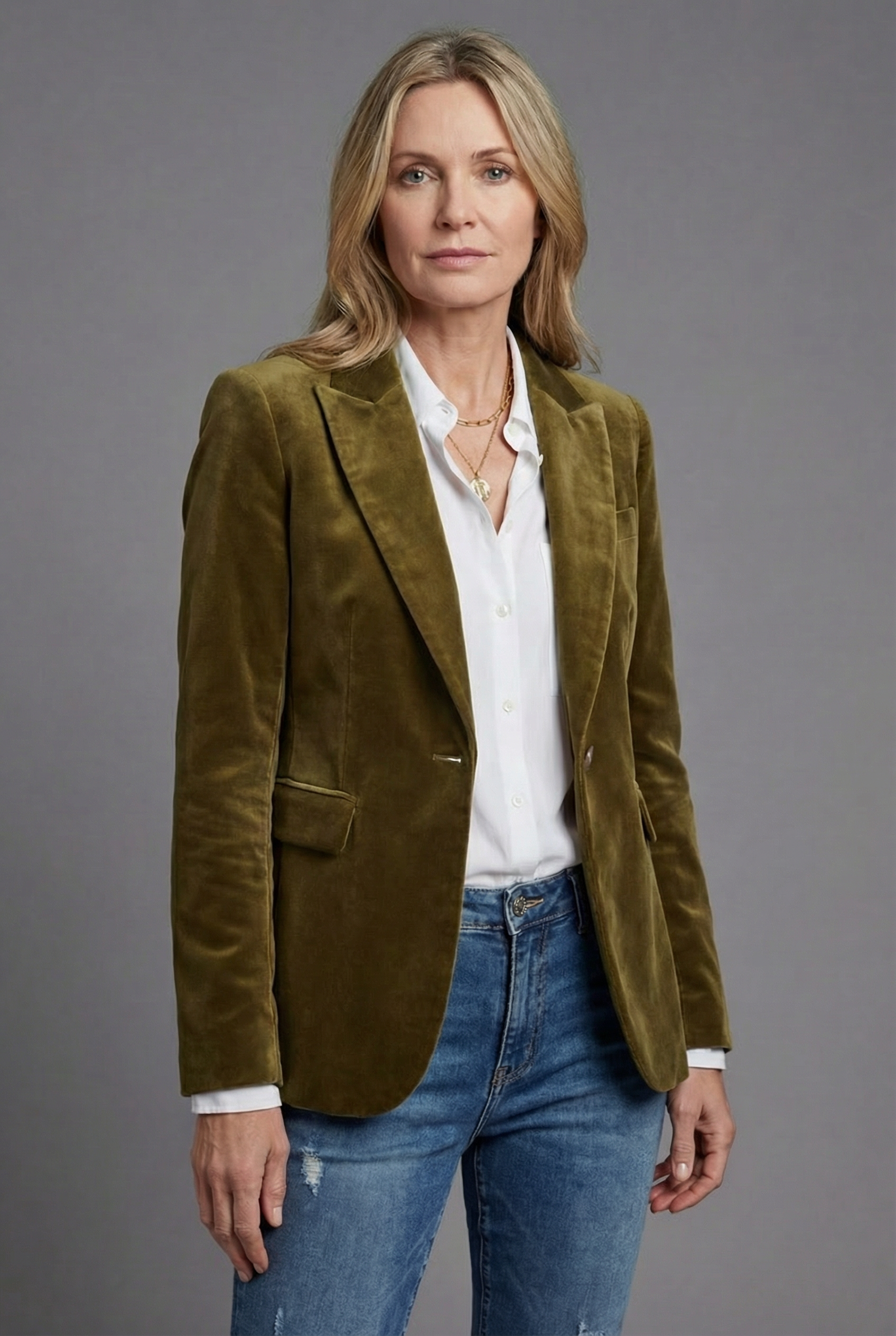 Women’s Velvet Style  Blazer Tailored Smart Occasion Jacket