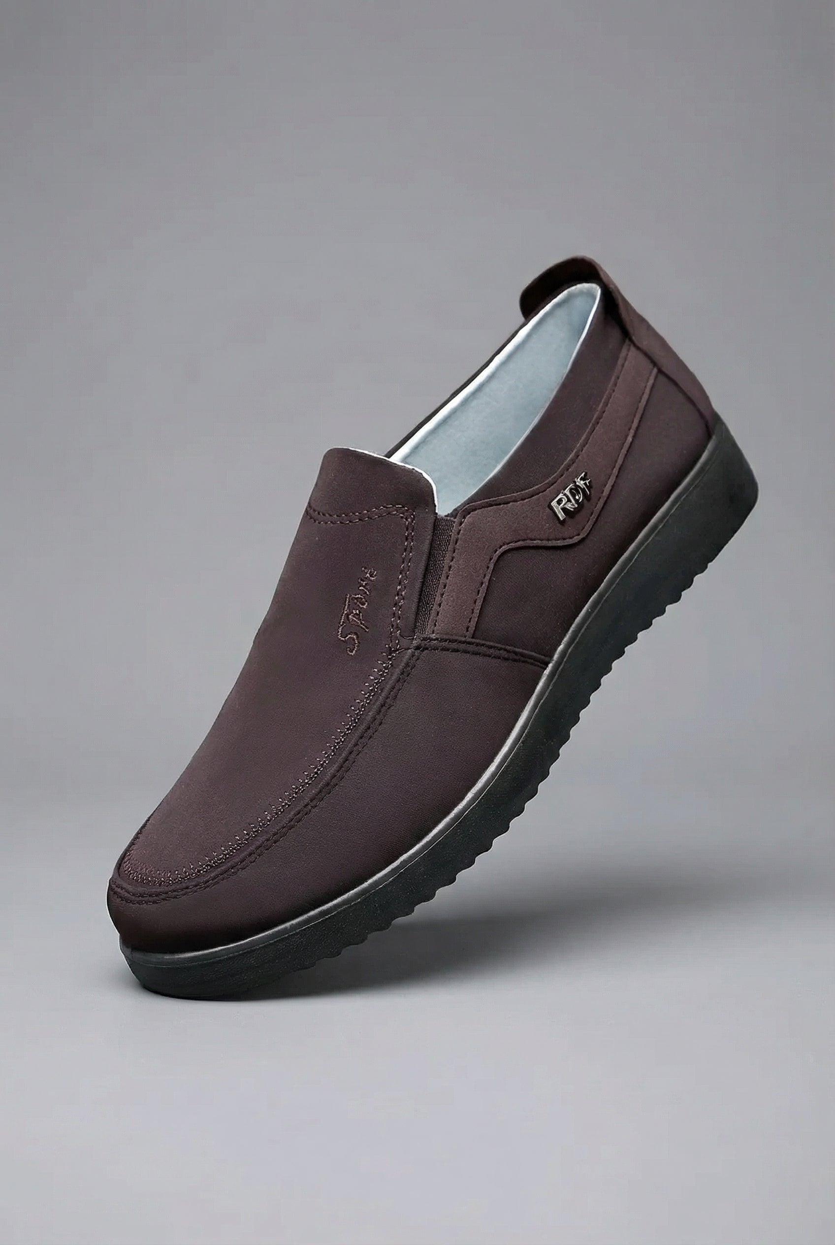 Men’s Leather Style Slip On Casual Lightweight Shoes