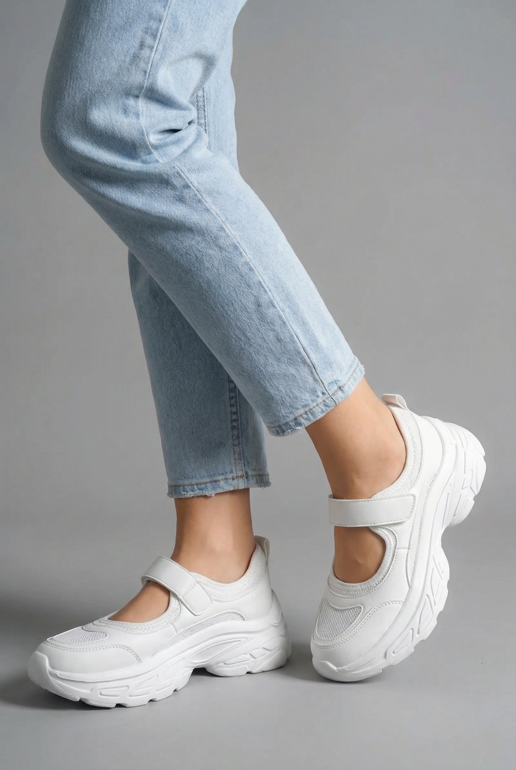 Women’s Mary Jane Trainers Lightweight - Strap Chunky Sole