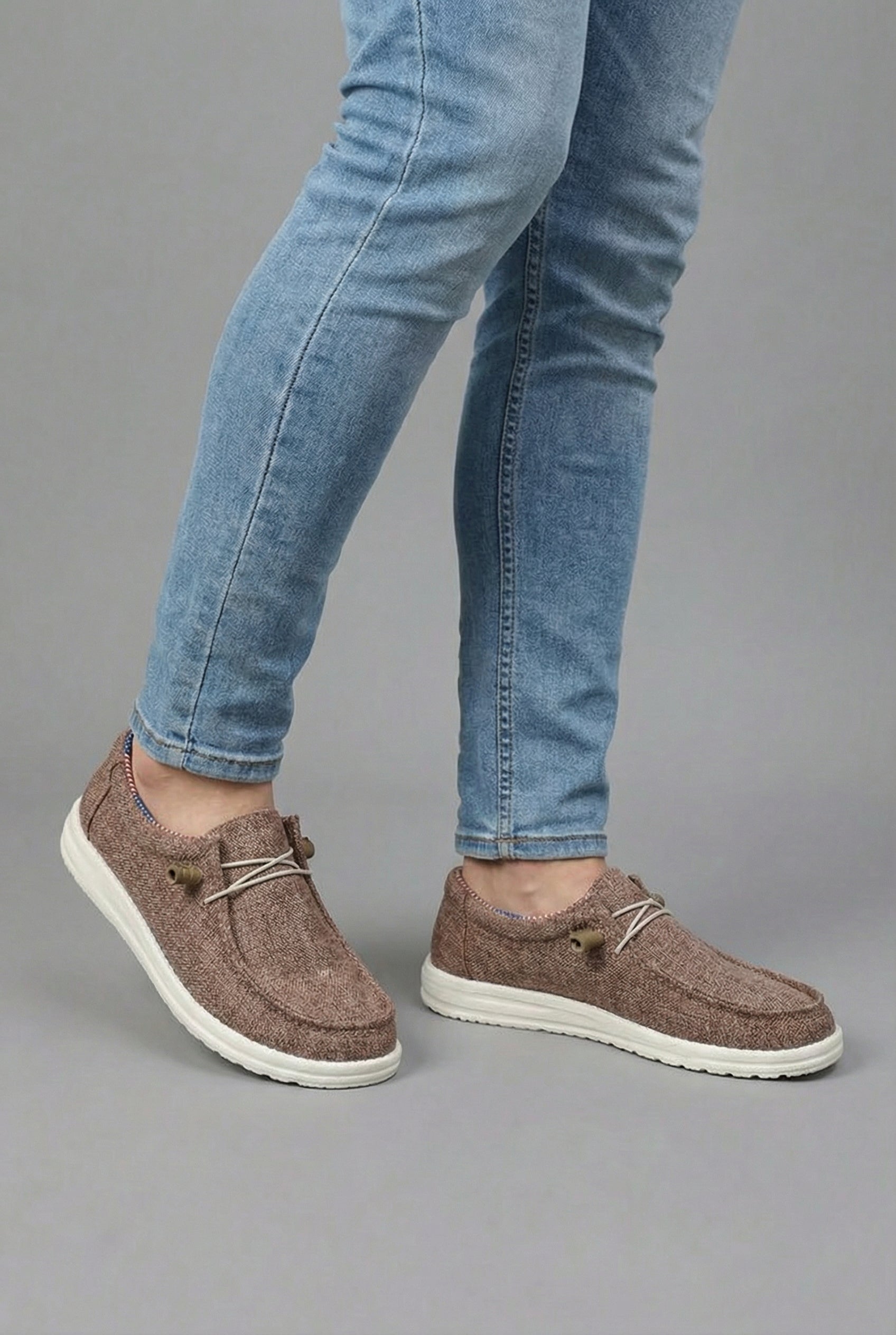 Men’s Canvas Slip-On Loafers Casual Lightweight Shoes