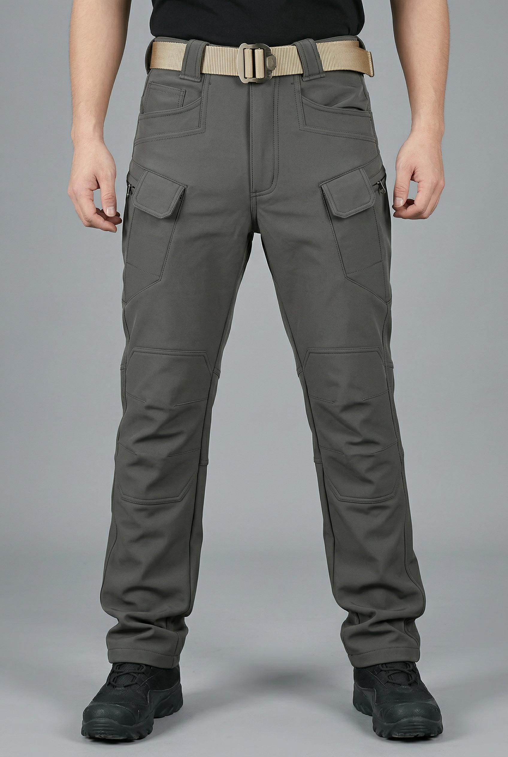 Men’s Tactical Cargo Trousers Stretch Multi Pocket Outdoor Workwear