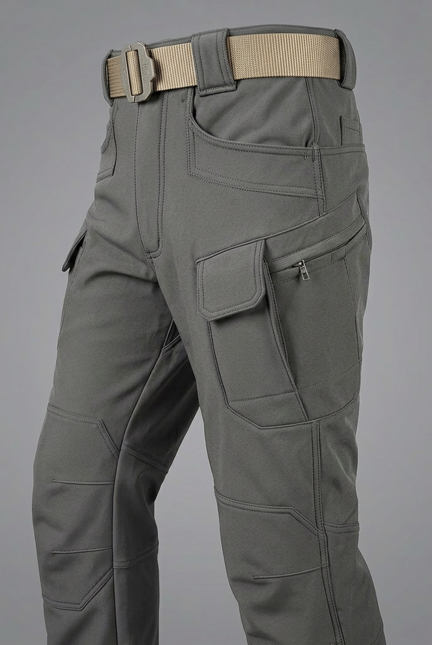 Men’s Tactical Cargo Trousers Stretch Multi Pocket Outdoor Workwear