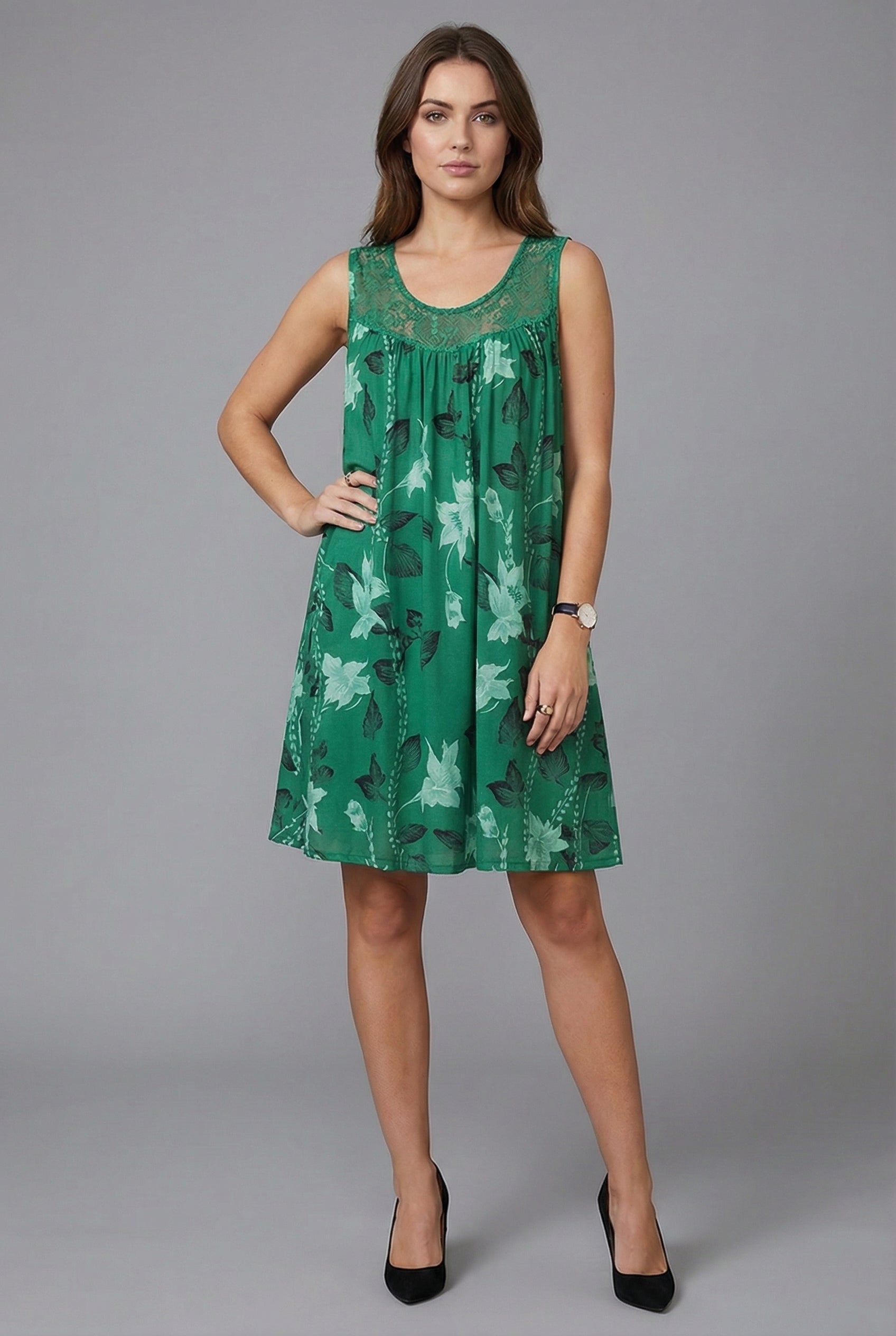 Women’s Floral Comfortable loose Knee-length Dress