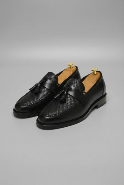 Men's Classic Woven Tassel Slip On Loafers