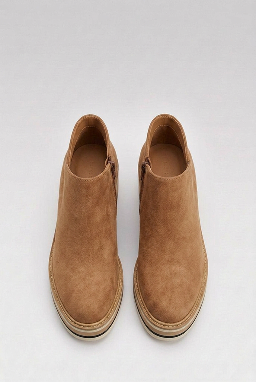 Wedge Sole Slip-On Orthopaedic Ankle Boots Women
