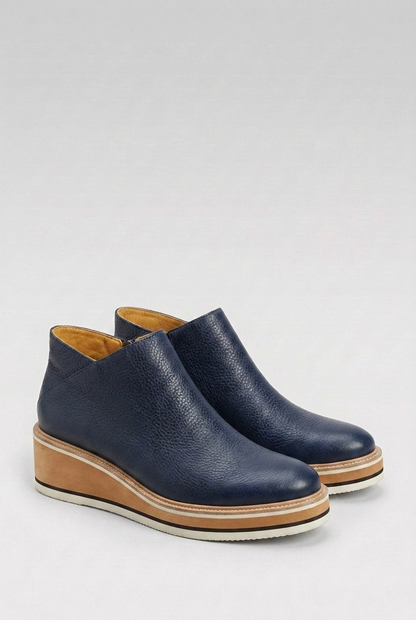 Wedge Sole Slip-On Orthopaedic Ankle Boots Women