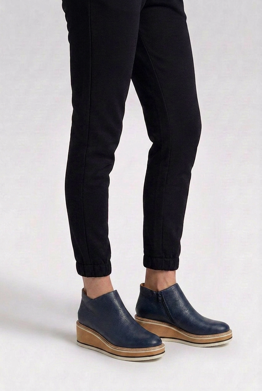 Wedge Sole Slip-On Orthopaedic Ankle Boots Women