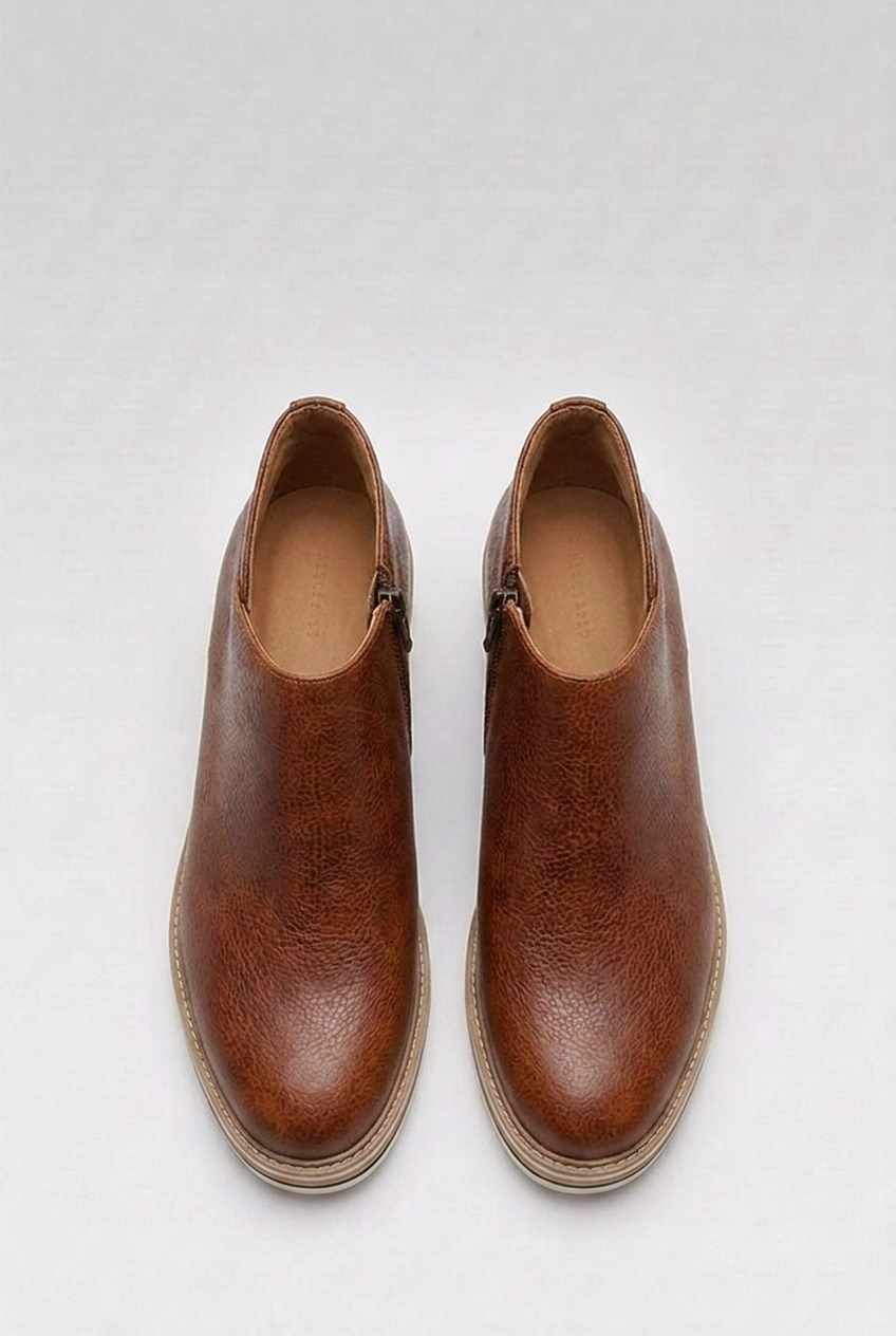 Wedge Sole Slip-On Orthopaedic Ankle Boots Women