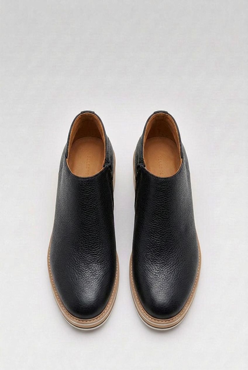 Wedge Sole Slip-On Orthopaedic Ankle Boots Women