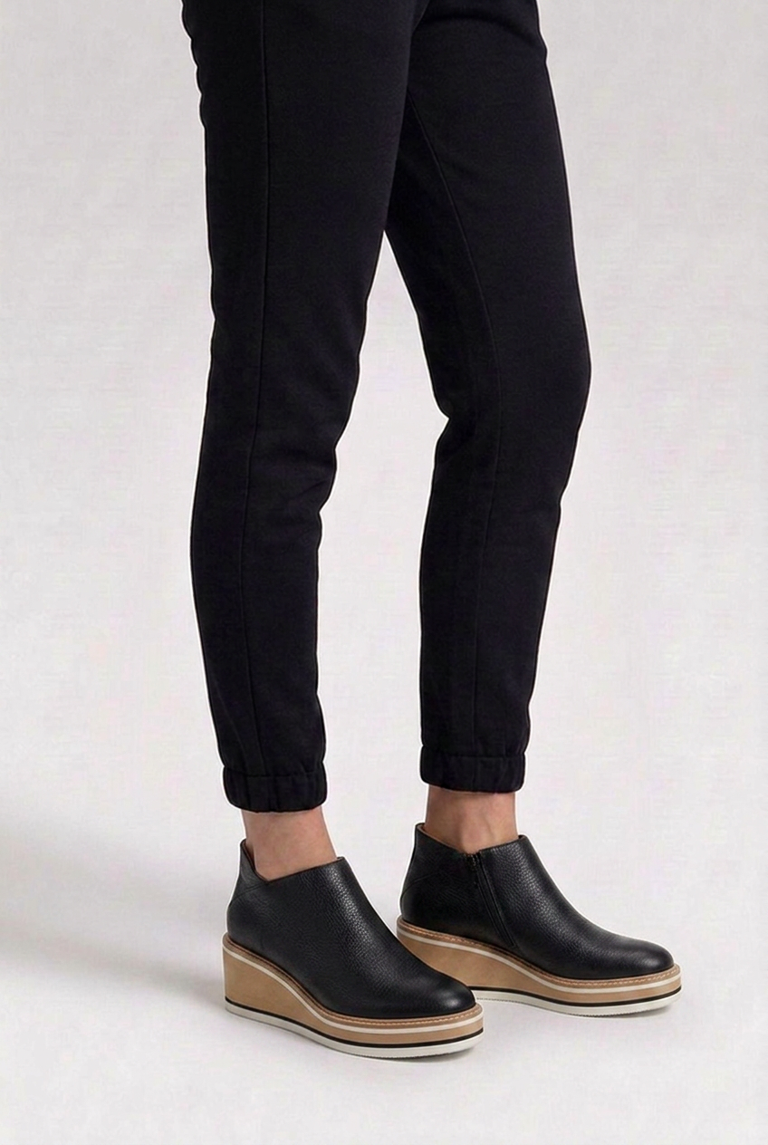 Wedge Sole Slip-On Orthopaedic Ankle Boots Women