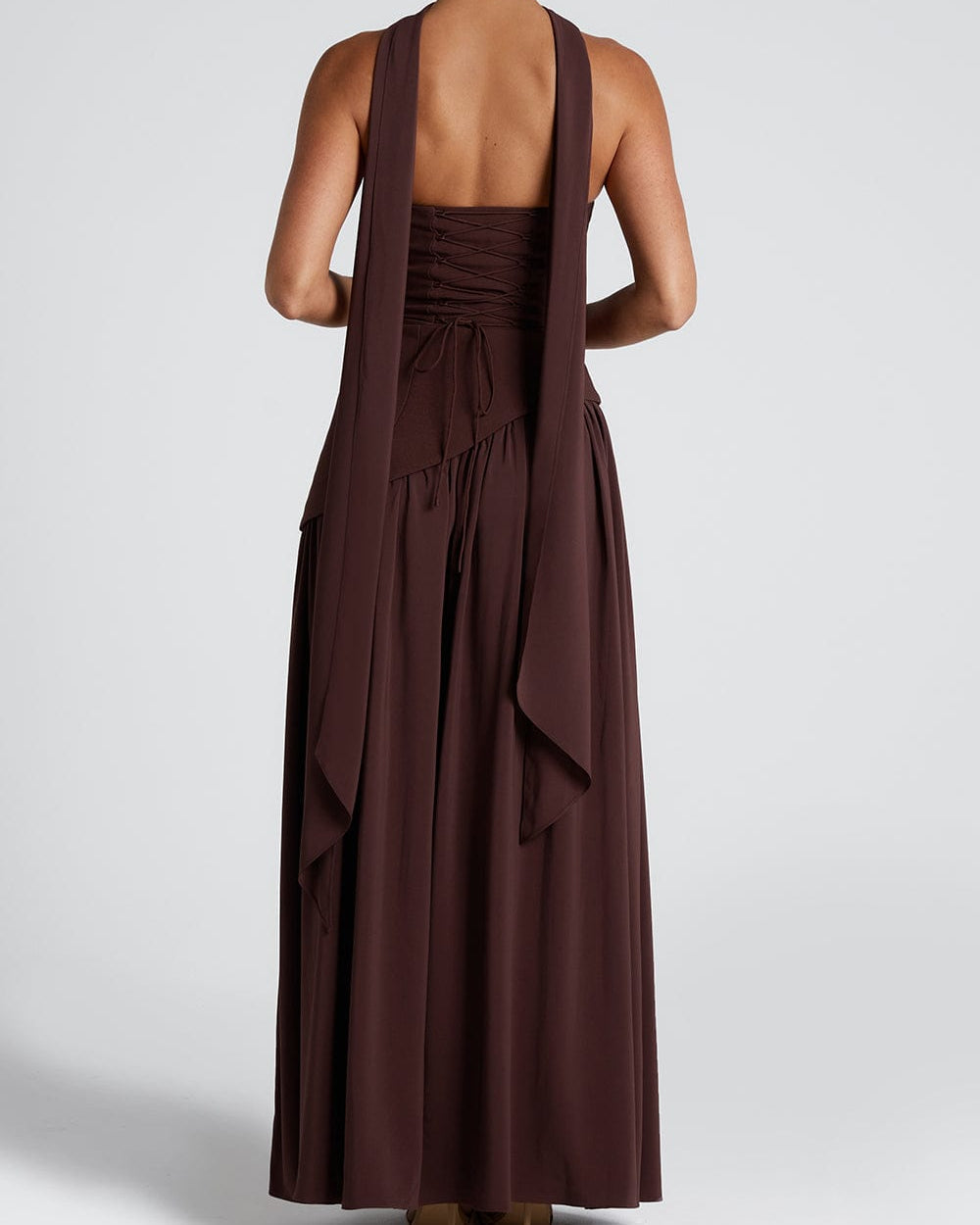Strapless Corset High Split Occasion Maxi Dress