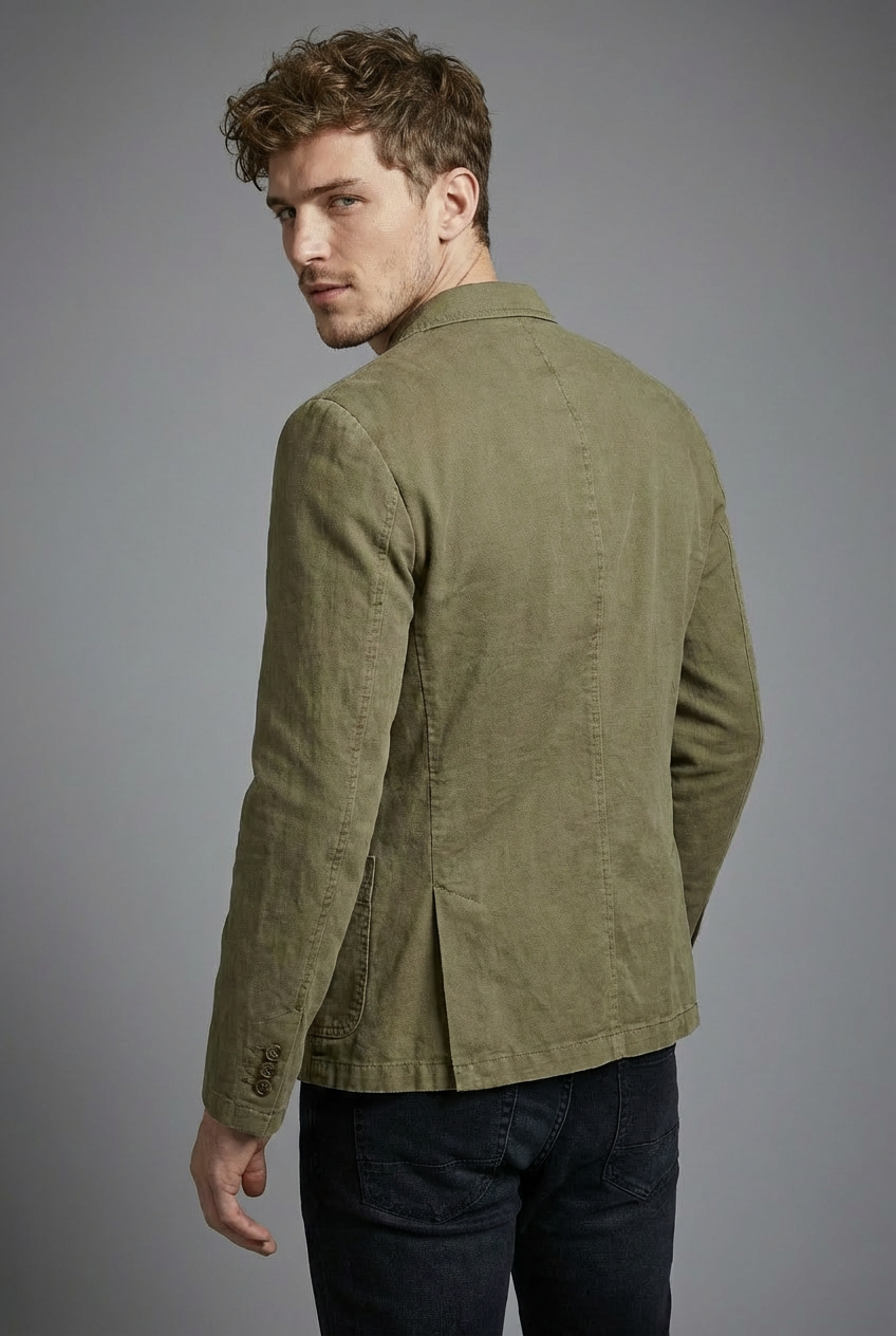 Men's Lightweight Casual Blazer with Tailored Fit