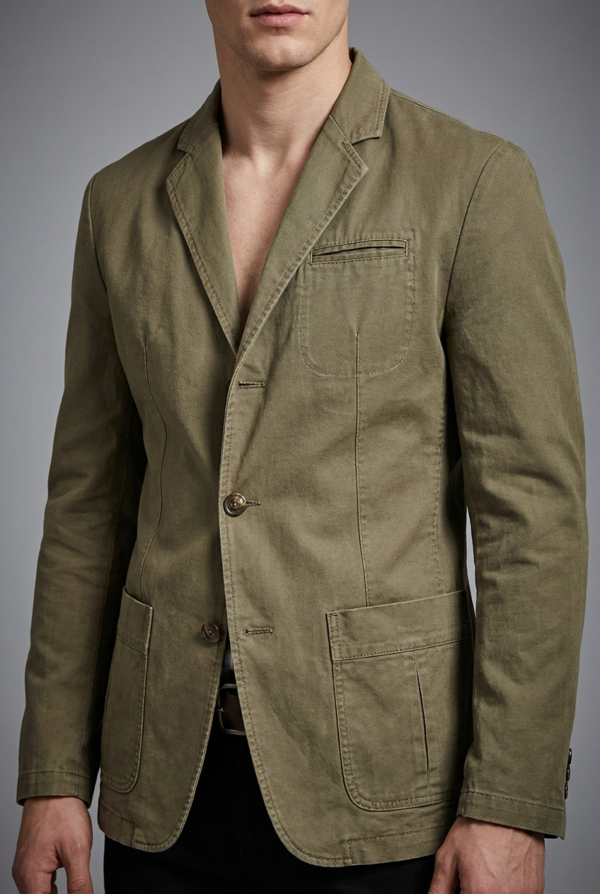 Men's Lightweight Casual Blazer with Tailored Fit
