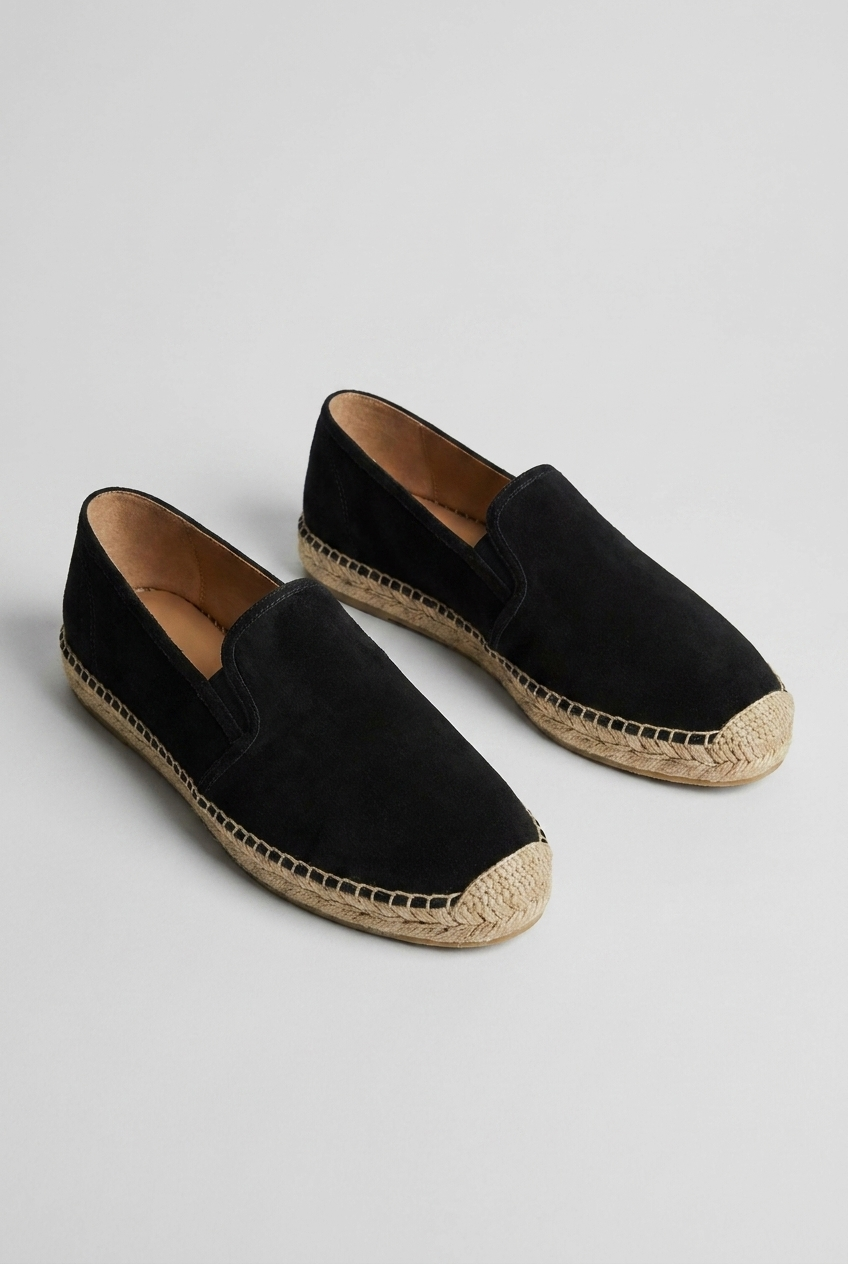 Suede Espadrille Slip-On Loafers Casual Men Shoes