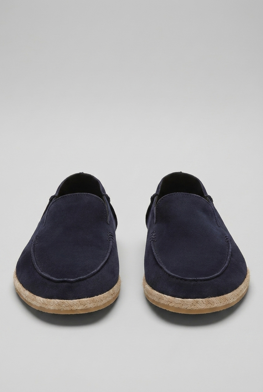 Suede Espadrille Slip-On Loafers Casual Men Shoes